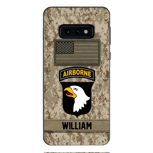 Personalized Army Veteran Camo Phone Case 22JAN-MQ14