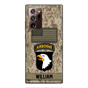 Personalized Army Veteran Camo Phone Case 22JAN-MQ14