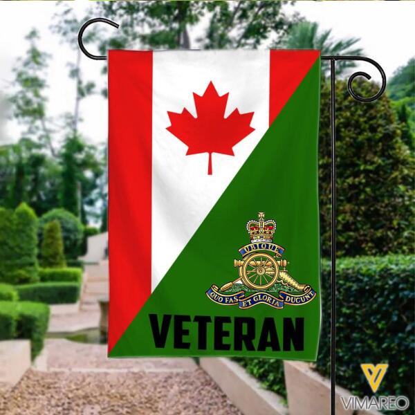 Personalized Canadian Veterans Garden Flag 22JAN-MQ20