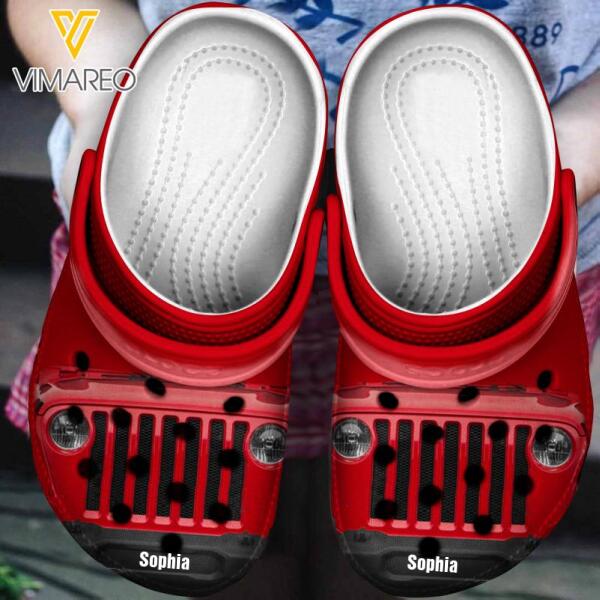 Personalized Jeep Clog Slipper Shoes Printed 22FEB-DT09