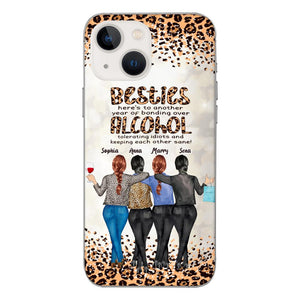 Personalized Besties Alcohol Phone Case Printed 22MAR-HC10