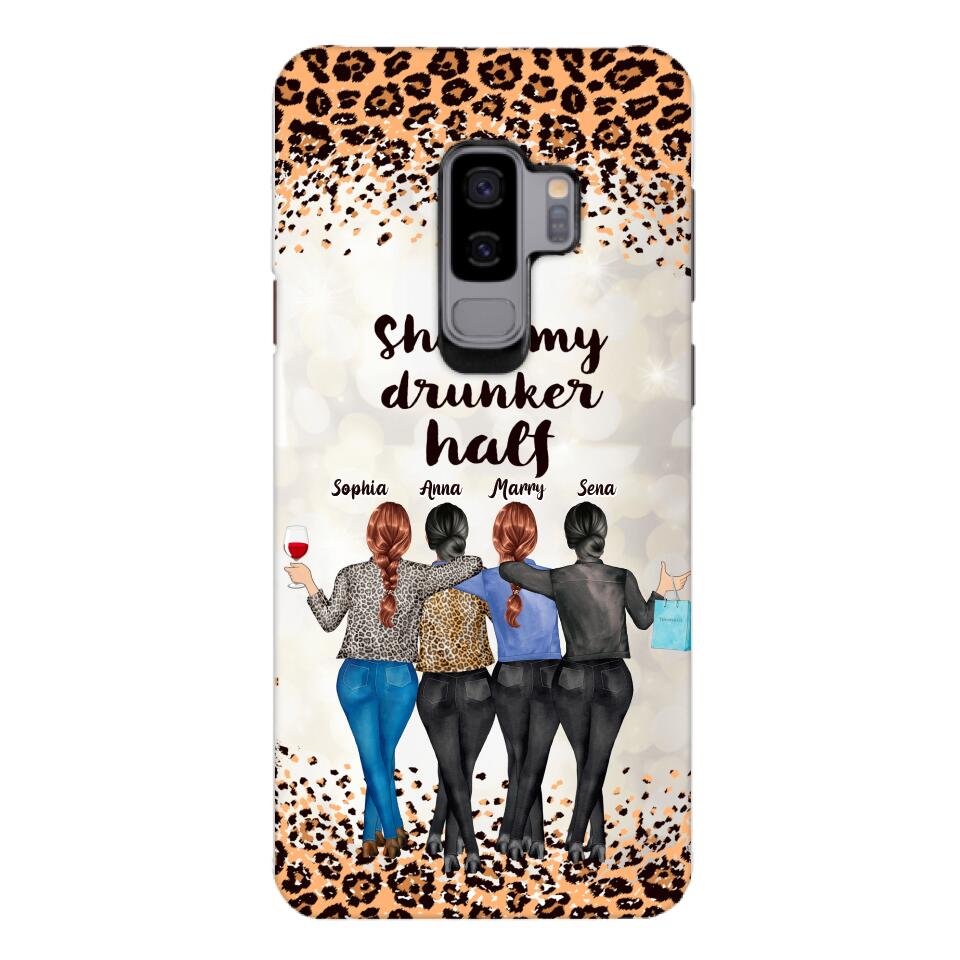 Personalized Besties Alcohol Phone Case Printed 22MAR-HC10