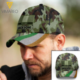 Personalized Irish Soldier Camo Peaked Cap Printed 22MAR-LN11