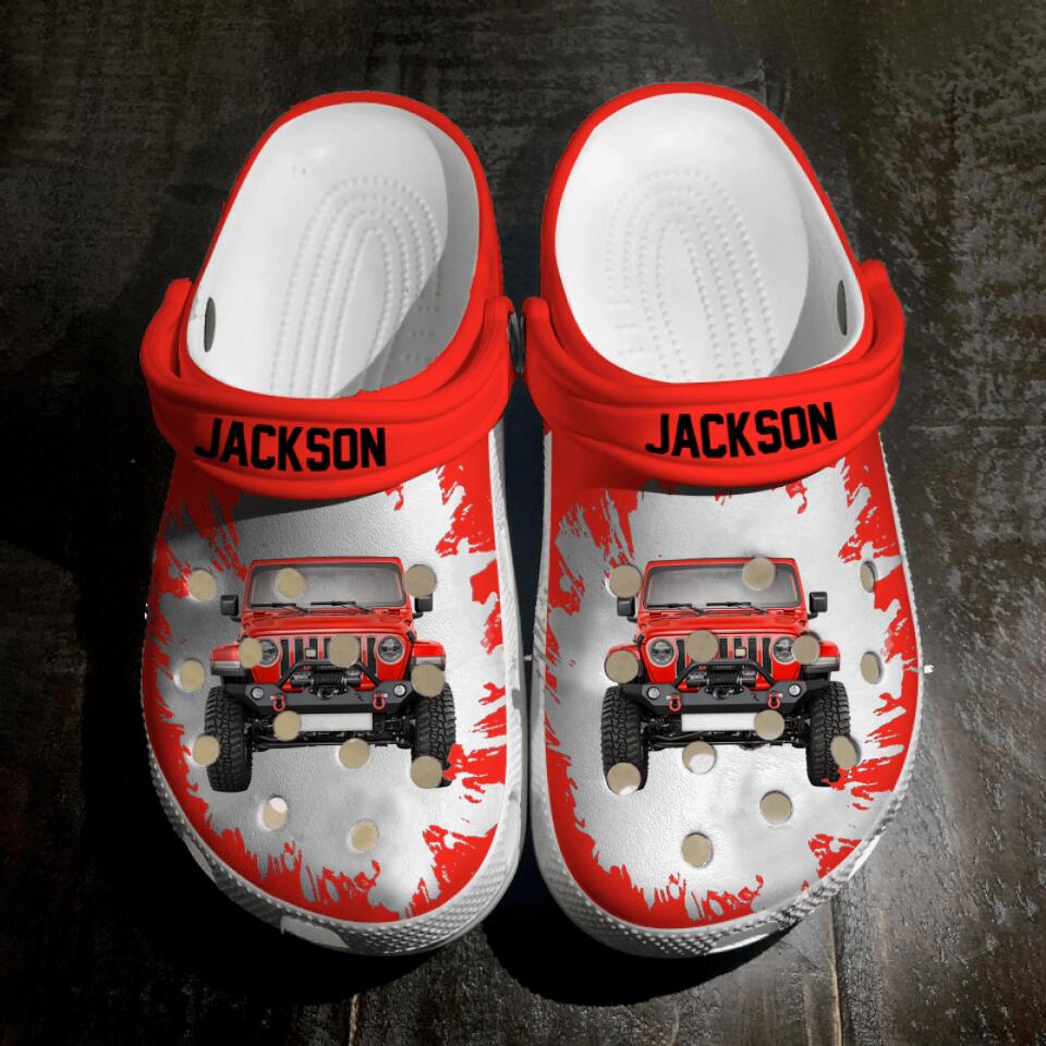 Personalized Jeep Clog Slipper Shoes Printed 22MAR-HQ14