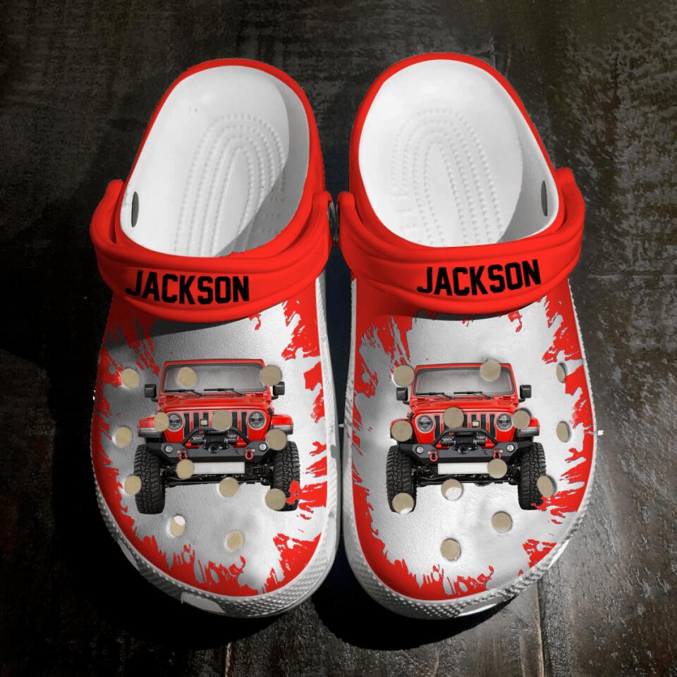 Personalized Jeep Clog Slipper Shoes Printed 22MAR-HQ14