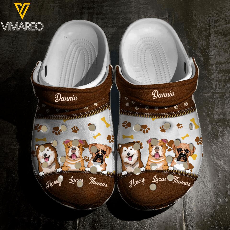 Personalized Dog Lover Clog Slipper Shoes Printed 22MAR-MQ14