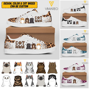 Personalized Cat Mom Lowtop Shoes Printed DMVQ1503