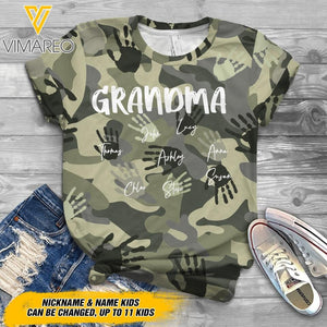 Personalized Grandma Kid Tshirt Printed 22MAR-DT17