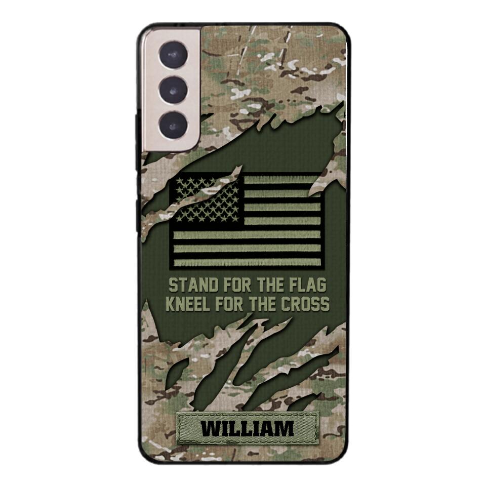 PERSONALIZED U.S VETERAN CAMO PHONECASE QTTN1803