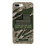 PERSONALIZED U.S VETERAN CAMO PHONECASE QTTN1803