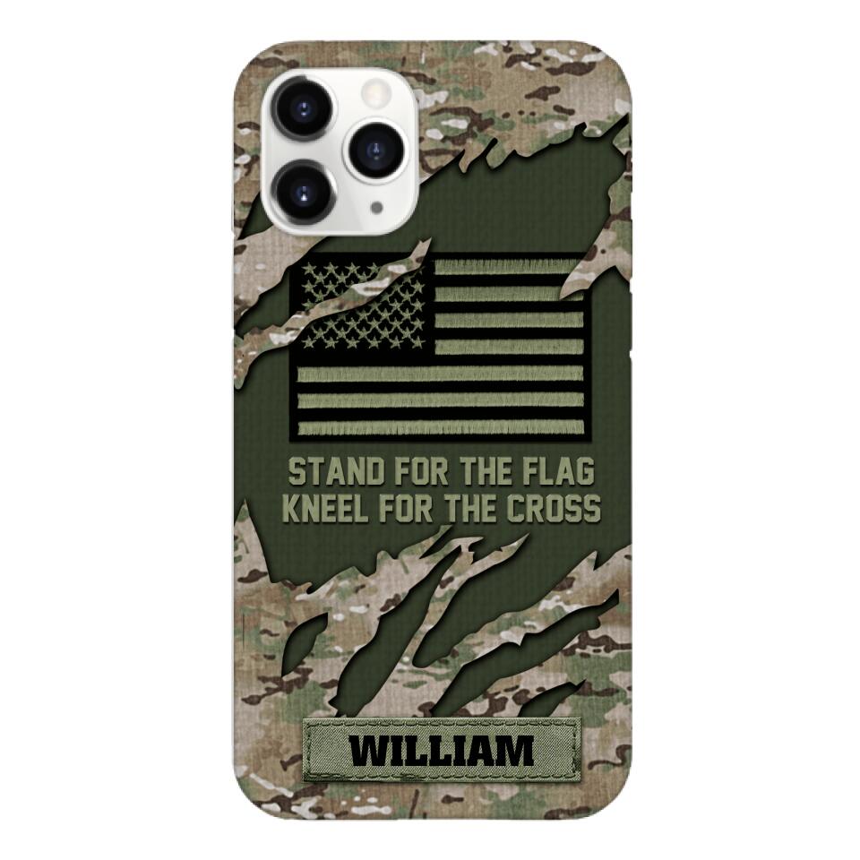 PERSONALIZED U.S VETERAN CAMO PHONECASE QTTN1803