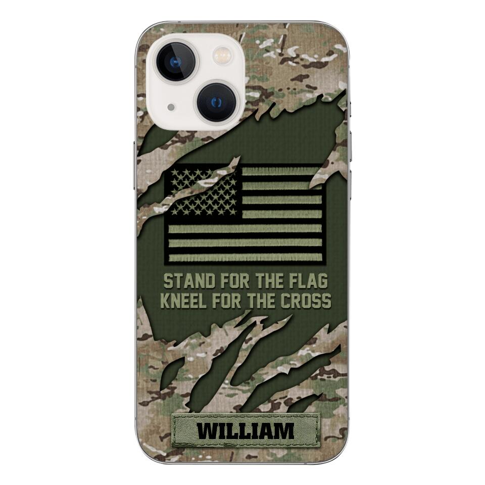 PERSONALIZED U.S VETERAN CAMO PHONECASE QTTN1803