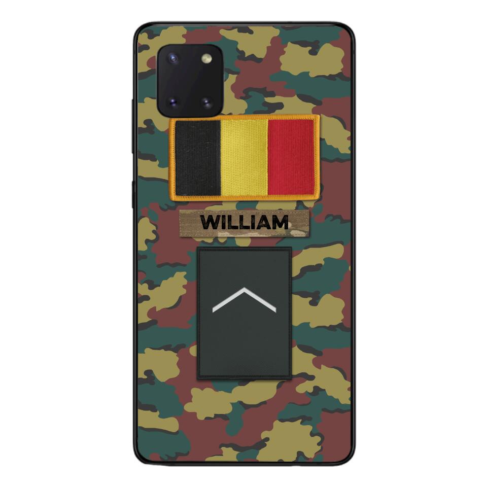 PERSONALIZED BELGIUM VETERAN CAMO PHONECASE MTDT2103