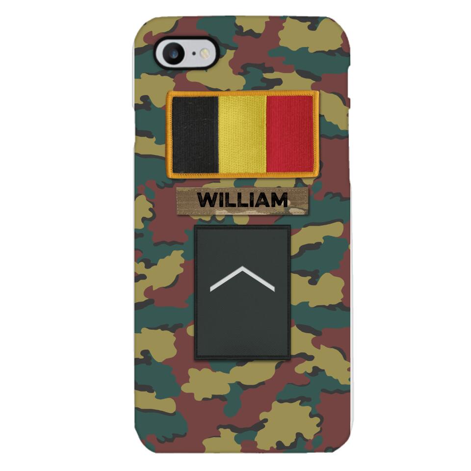 PERSONALIZED BELGIUM VETERAN CAMO PHONECASE MTDT2103