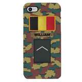 PERSONALIZED BELGIUM VETERAN CAMO PHONECASE MTDT2103