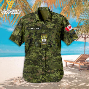 Personalized Canadian Soldier Camo Hawaii Shirt Printed 22MAR-DT22