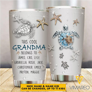 Personalized Grandma Kid Tumbler Printed 22MAR-HC22