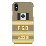 Personalized Canadian Firefighter Phone Case Printed 22MAR-HC24