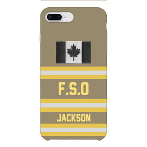 Personalized Canadian Firefighter Phone Case Printed 22MAR-HC24