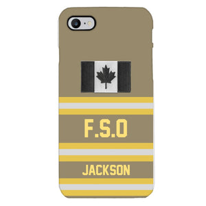 Personalized Canadian Firefighter Phone Case Printed 22MAR-HC24