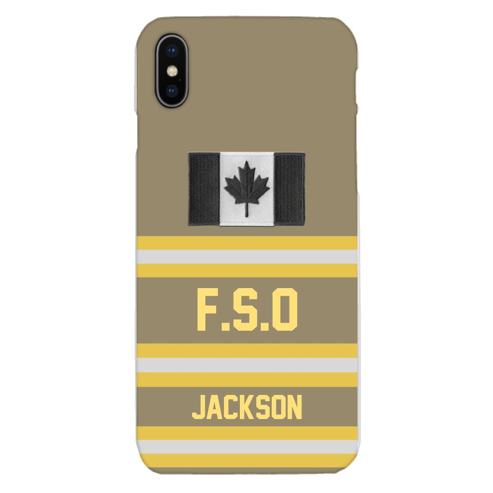 Personalized Canadian Firefighter Phone Case Printed 22MAR-HC24