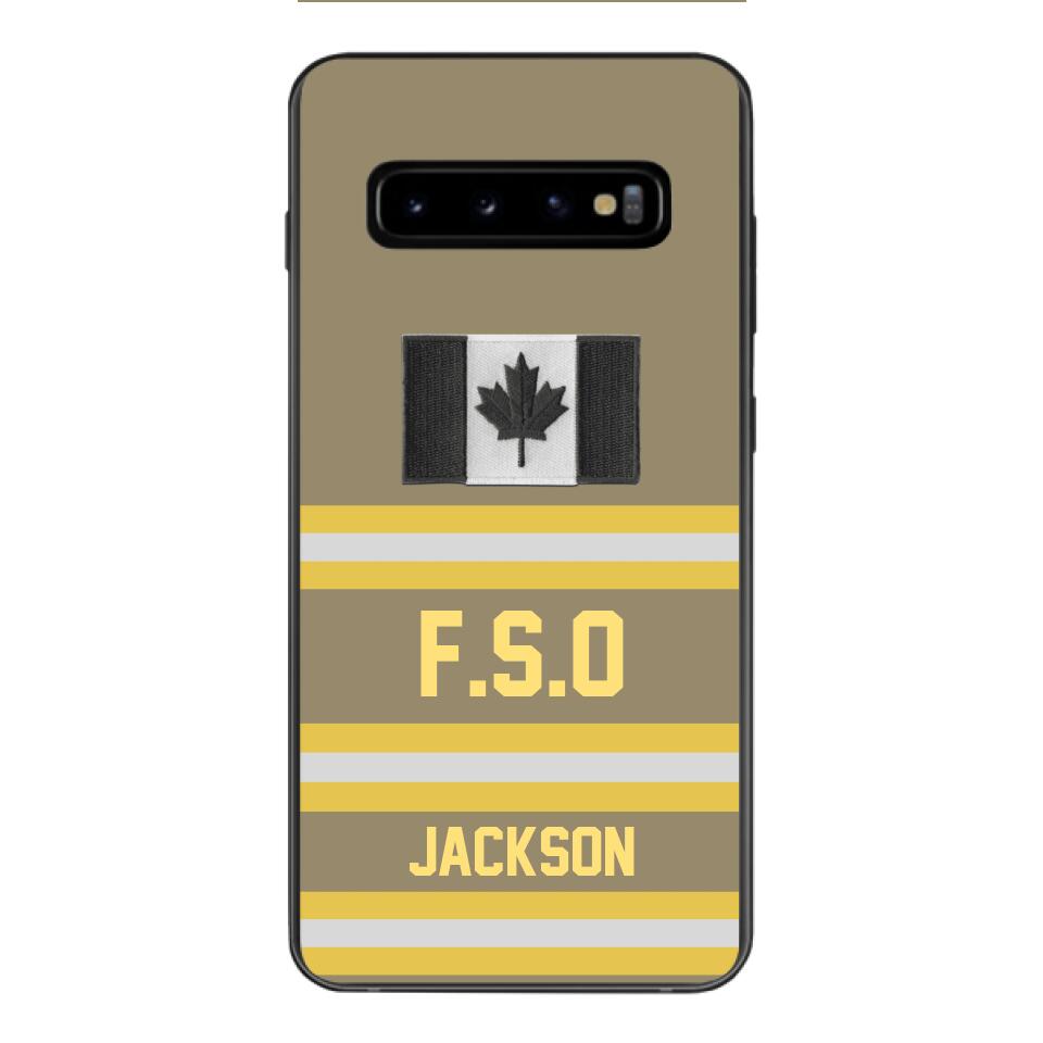 Personalized Canadian Firefighter Phone Case Printed 22MAR-HC24