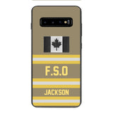 Personalized Canadian Firefighter Phone Case Printed 22MAR-HC24