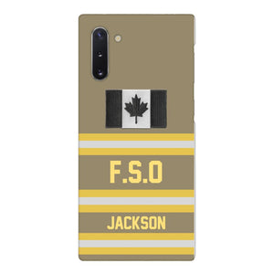 Personalized Canadian Firefighter Phone Case Printed 22MAR-HC24