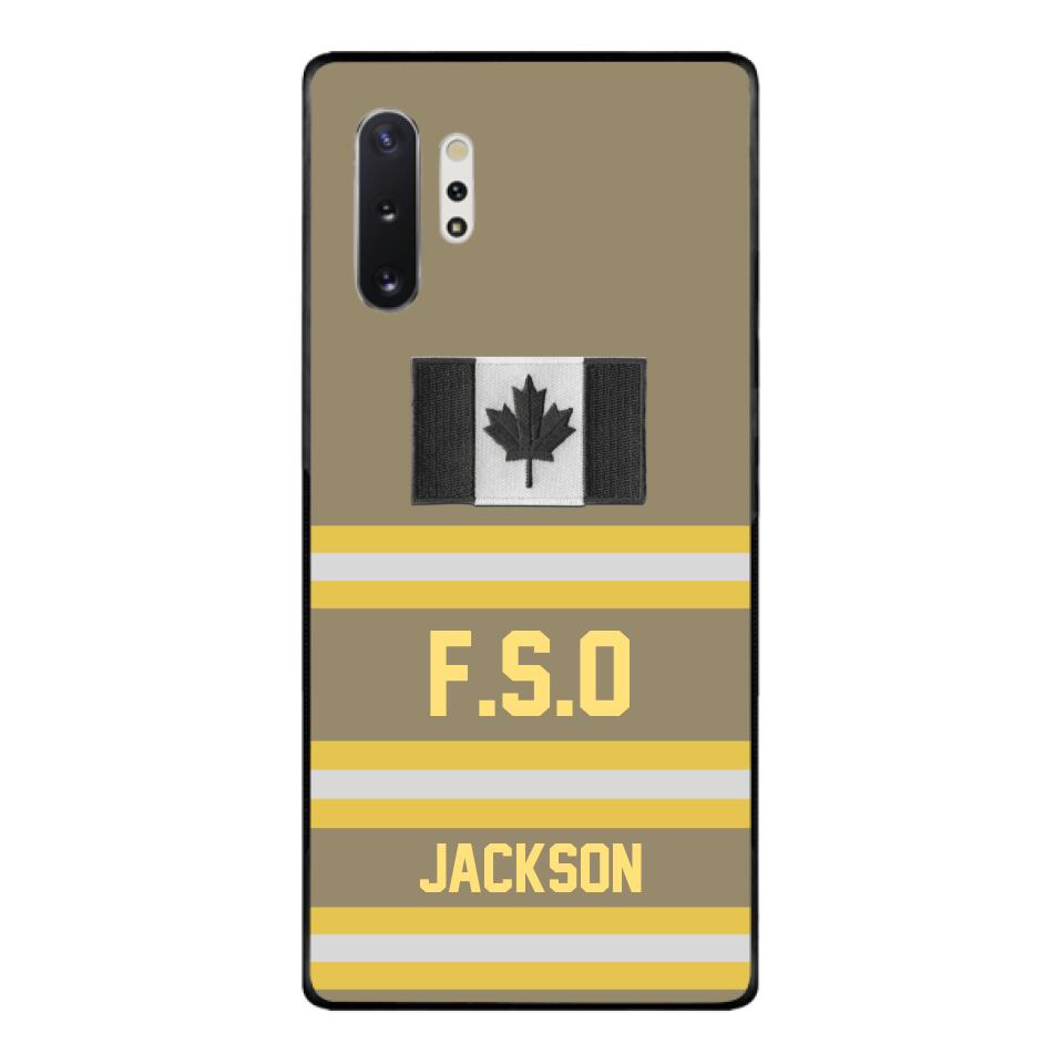 Personalized Canadian Firefighter Phone Case Printed 22MAR-HC24