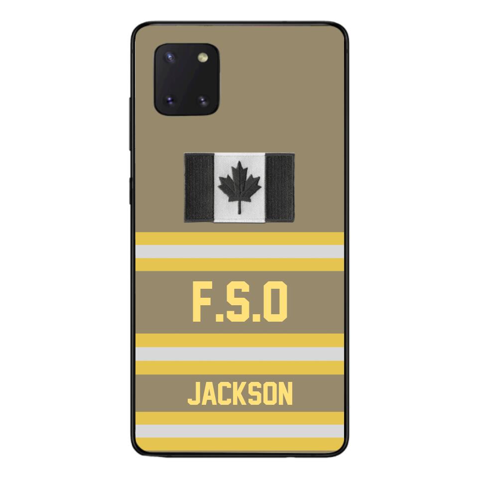 Personalized Canadian Firefighter Phone Case Printed 22MAR-HC24