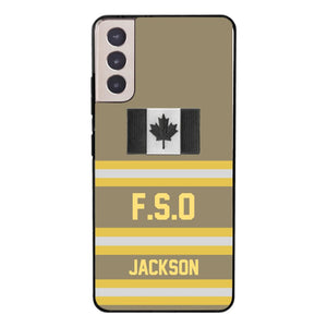 Personalized Canadian Firefighter Phone Case Printed 22MAR-HC24