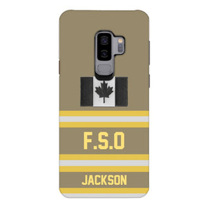 Personalized Canadian Firefighter Phone Case Printed 22MAR-HC24