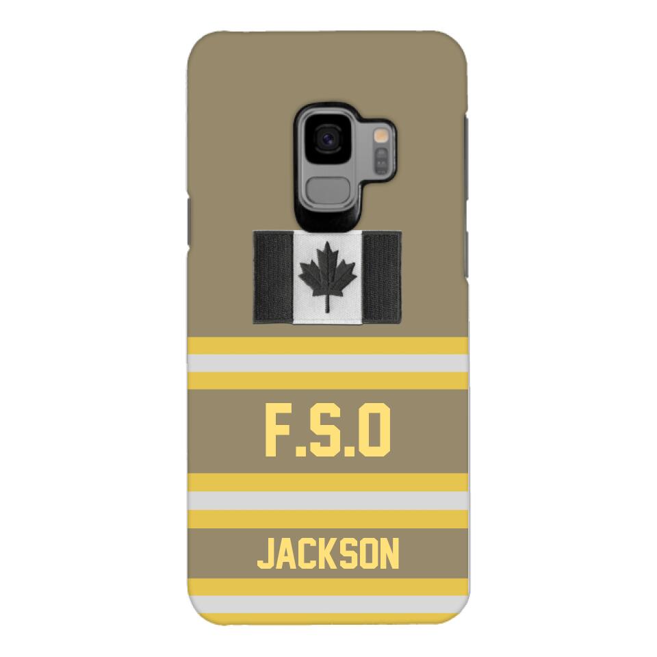 Personalized Canadian Firefighter Phone Case Printed 22MAR-HC24