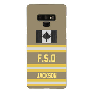 Personalized Canadian Firefighter Phone Case Printed 22MAR-HC24