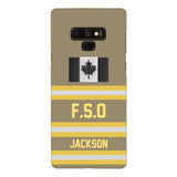 Personalized Canadian Firefighter Phone Case Printed 22MAR-HC24