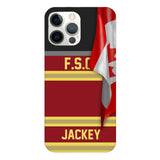 Personalized Canadian Firefighter Phone Case Printed 22MAR-HQ24