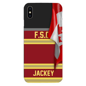 Personalized Canadian Firefighter Phone Case Printed 22MAR-HQ24