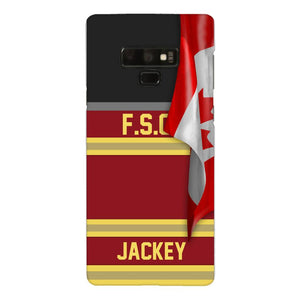 Personalized Canadian Firefighter Phone Case Printed 22MAR-HQ24