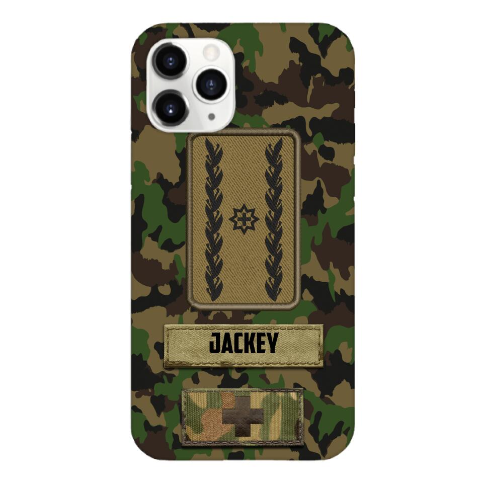 Personalized Swiss Soldier Camo Phone Case Printed 25MAR-HQ26