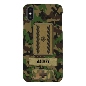 Personalized Swiss Soldier Camo Phone Case Printed 25MAR-HQ26