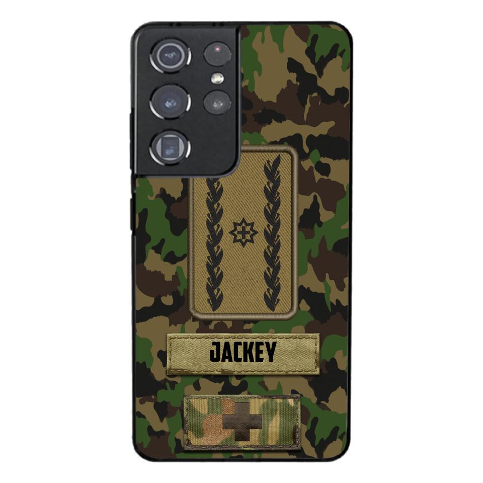 Personalized Swiss Soldier Camo Phone Case Printed 25MAR-HQ26