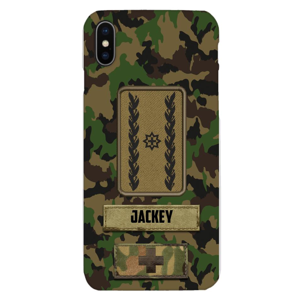 Personalized Swiss Soldier Camo Phone Case Printed 25MAR-HQ26