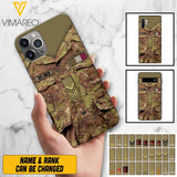 Personalized Italian Soldier/Veterans Phone Case Printed 22MAR-HQ31