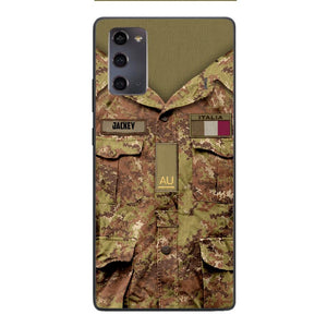 Personalized Italian Soldier/Veterans Phone Case Printed 22MAR-HQ31