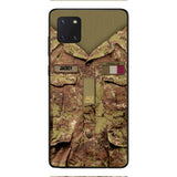 Personalized Italian Soldier/Veterans Phone Case Printed 22MAR-HQ31