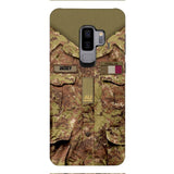 Personalized Italian Soldier/Veterans Phone Case Printed 22MAR-HQ31