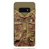 Personalized Italian Soldier/Veterans Phone Case Printed 22MAR-HQ31