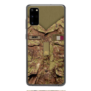 Personalized Italian Soldier/Veterans Phone Case Printed 22MAR-HQ31