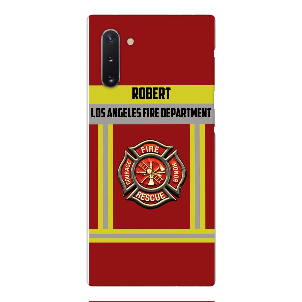 Personalized U.S Firefighter Phone Case Printed 22APR-LN01