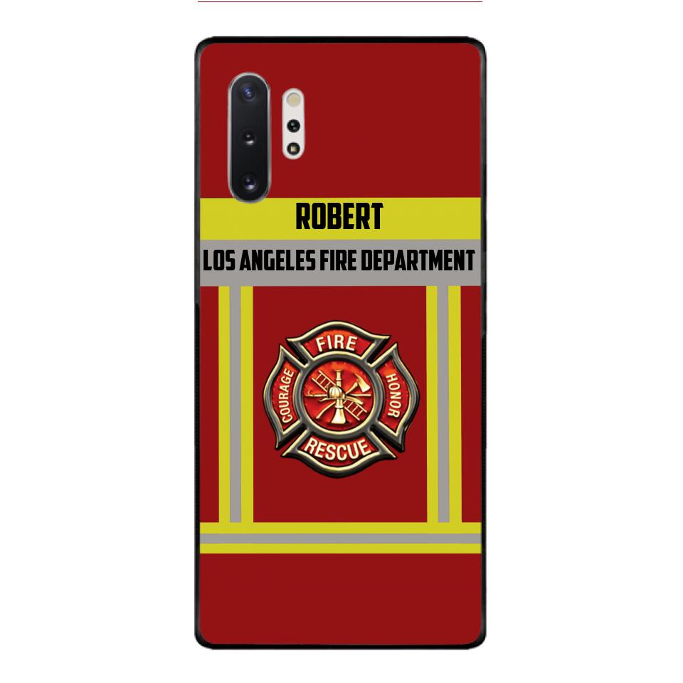 Personalized U.S Firefighter Phone Case Printed 22APR-LN01